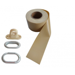 Banda CREM PVC 20 cm x 30 mt intarire margini foie transparenta terase anti UV