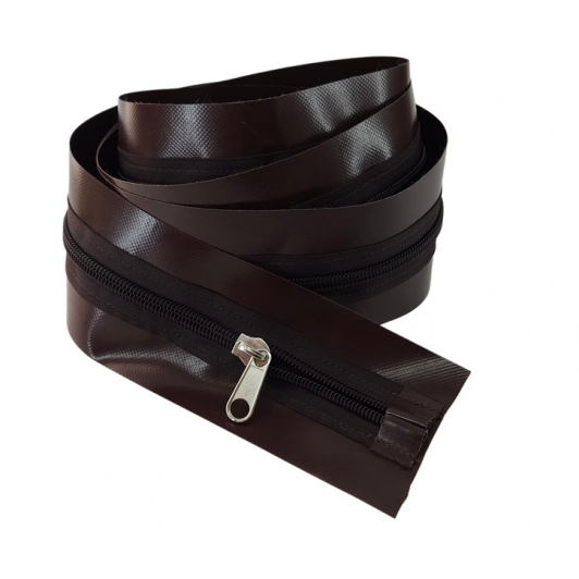 Fermoar pe Banda MARO 10 cm x 2,0 metri, cursor metal, doi tragatori, pentru folia transparenta