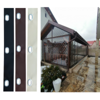 Banda NEAGRA PVC 20 cm x 30 mt intarire margini folie transparenta terase anti UV
