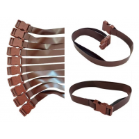 Set 10 Cureluse Maro cu Clips Trident 2,5 cmx 90 cm lungime reglabila prindere folie terasa