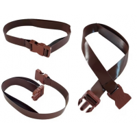 Set 10 Cureluse Maro cu Clips Trident 2,5 cmx 90 cm lungime reglabila prindere folie terasa