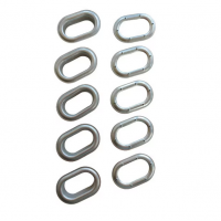 Set 50 Capse Ovale saiba inclusa 42mmx22mm zincate antirugina montare pe Folia Transparenta, ITALIKA