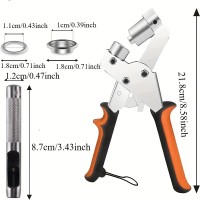 SET 1 Cleste manual +1 Preducea + 200 ocheti metalici cu 200 saibe incluse 10 mm diametru interior