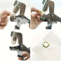 SET 1 Cleste manual +1 Preducea + 200 ocheti metalici cu 200 saibe incluse 10 mm diametru interior