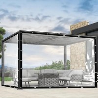 Folie transparenta cristal inchideri terase 0,8 grosime 2 metri latime x 10 mt lungime