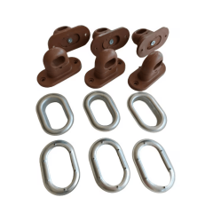 Set 10 Bride rotative MARO si 10 Capse OVALE 42mmx22mm închideri terase folie transparenta ITALIKA