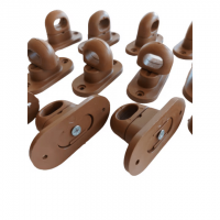 Set 10 Bride rotative MARO si 10 Capse OVALE 42mmx22mm închideri terase folie transparenta ITALIKA