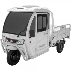 Triciclu ELECTRIC KUBA Ekamyonet VOLAN BORD cabina inchisa, limitat 25 km /h, carte RAR INCLUSA