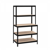 Raft METALIC cu Banc de Lucru Polite MDF H 1800mm x L1000mm x l 600mm