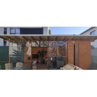 Set 10 Bride rotative ANTRACIT si 10 Capse OVALE 42mmx22mm închideri terase folie transparenta