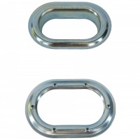 Set 10 Bride rotative ALBE si 10 Capse OVALE 42mmx22mm închideri terase folie transparenta