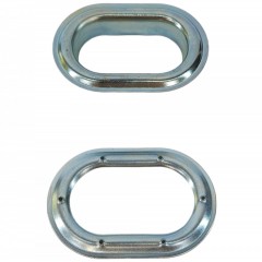Capsa ovala 42mm x 22mm zincat Saiba Inclusa antirugina inchideri terase folie transparenta