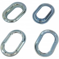 Capsa ovala 42mm x 22mm zincat Saiba Inclusa antirugina inchideri terase folie transparenta