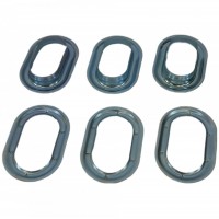 Capsa ovala 42mm x 22mm zincat Saiba Inclusa antirugina inchideri terase folie transparenta