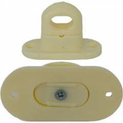 Set 10 Bride Rotative CREM butoni compatibili capse ovale 42mmx22mm folie transparenta terase