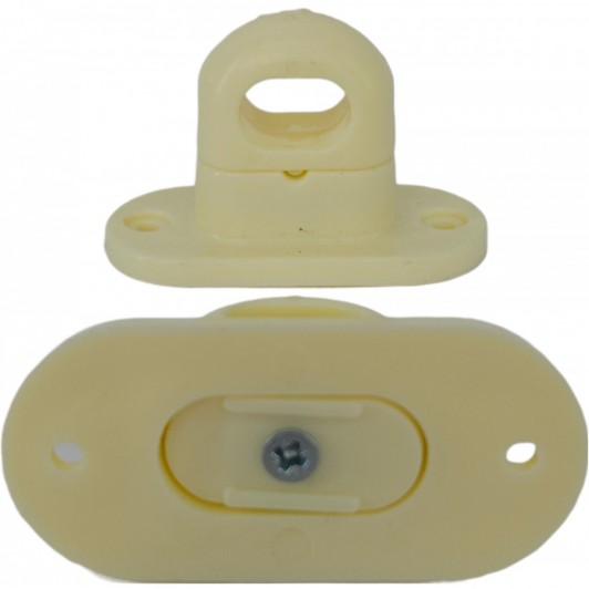 Set 10 Bride Rotative CREM butoni compatibili capse ovale 42mmx22mm folie transparenta terase