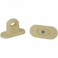 Set 10 Bride Rotative CREM butoni compatibili capse ovale 42mmx22mm folie transparenta terase