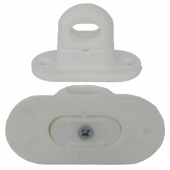 Set 10 Bride Rotative ALB butoni compatibili capse ovale 42mmx22mm folie transparenta terase