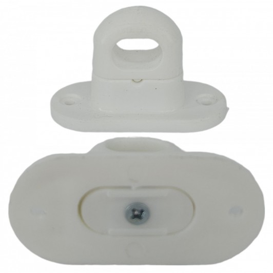 Set 10 Bride Rotative ALB butoni compatibili capse ovale 42mmx22mm folie transparenta terase
