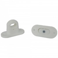 Set 10 Bride Rotative ALB butoni compatibili capse ovale 42mmx22mm folie transparenta terase