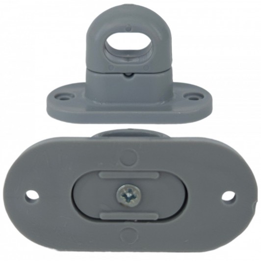 SET 10 BRIDE Rotative ANTRACIT butoni compatibili capse ovale 42mm x 22mm folie transparenta terase