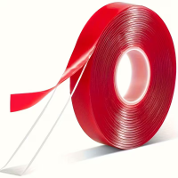 Banda Dublu ADEZIVA 15 mm latime x 33 metri lungime lipire Folie Transparenta, Prelata