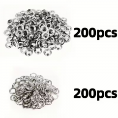 Set REZERVA 200 Capse Ocheti Rotunzi 10 mm plus 200 saibe , NU INCLUDE CLESTELE