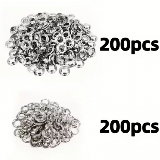 Set REZERVA 200 Capse Ocheti Rotunzi 10 mm plus 200 saibe , NU INCLUDE CLESTELE