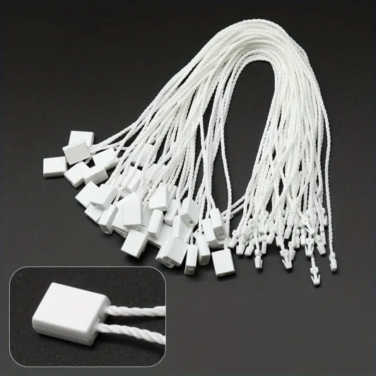 Set 1000 Sigilii ALBE 16cm -17 cm agatare Etichete produse horeca, fashion, diverse industrii Set 1000 Sigilii ALBE 16cm -17 cm agatare Etichete produse horeca, fashion, diverse industrii