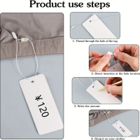 Set 1000 Sigilii ALBE 16cm -17 cm agatare Etichete produse horeca, fashion, diverse industrii Set 1000 Sigilii ALBE 16cm -17 cm agatare Etichete produse horeca, fashion, diverse industrii