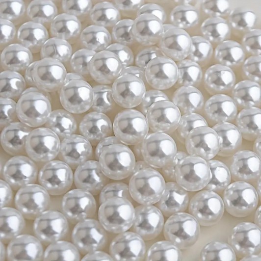 Perle ALBE 6 mm cu gaura 1 mm punga de 500 gr calitate premium realizare genti, bijuterii, buchete