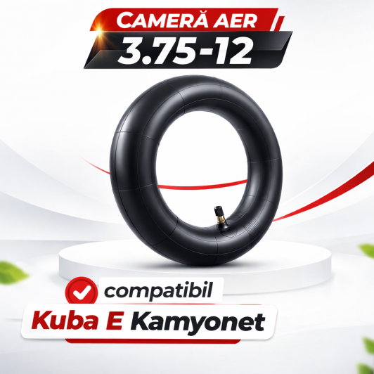 Camera aer roata FATA 3.75 -12 triciclu electric COMPATIBILA Kuba E KAMYONET