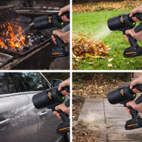 Suflantă de Aer Multifunctionala cu Geanta inclusa 48 V 2 Acumulatori 3000mAh Gratar, Frunze, Praf