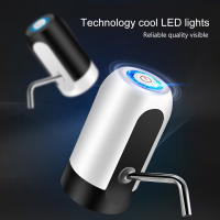 Pompa electrica ALB+NEGRU DOZATOR APA Incarcare USB indicator LED baterie sticle pana la 20 de litri
