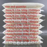 Perle margele de montat la aparat IVOYRE 6 mm FARA gaura PACHET 500 gr genti pantofi,imbracaminte