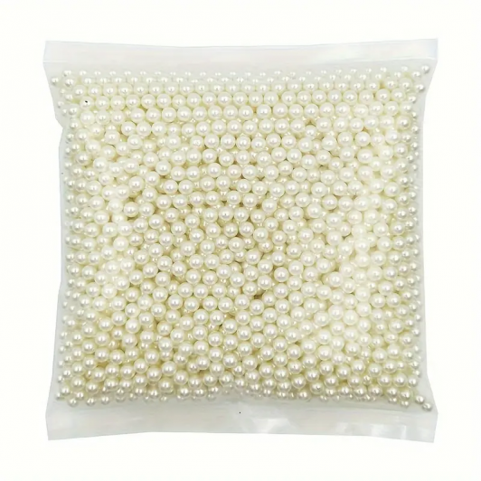 Perle margele de montat la aparat IVOYRE 6 mm FARA gaura PACHET 500 gr genti pantofi,imbracaminte