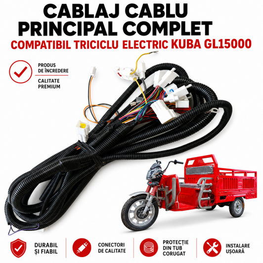 CABLU PRINCIPAL Triciclu Electric KUBA GL15000 CABLU PRINCIPAL Triciclu Electric KUBA GL15000