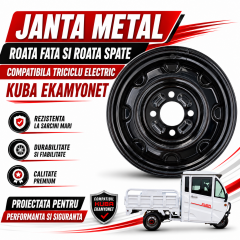 1 JANTA metal roata FATA si SPATE compatibila Triciclu Electric KUBA E KAMYONET