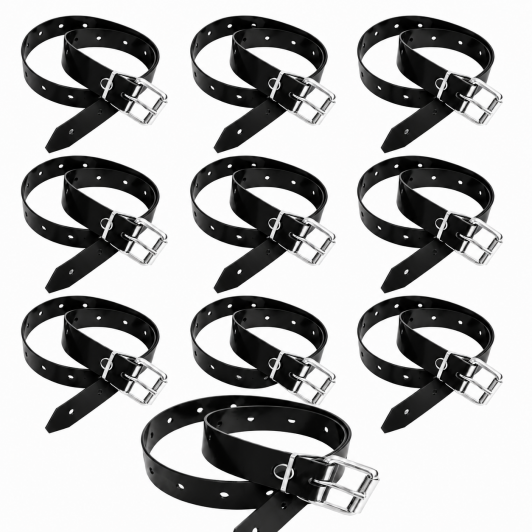 Set 10 Cureluse NEGRE 2,0 cm x 70 cm lungime catarama metalica folie transparenta terasa prealata