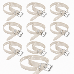 Set 10 Cureluse ALBE 2,0 cm x 70 cm lungime catarama metalica folie transparenta terasa prealata