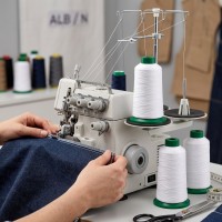 1 CON Ata ELASTICA ALBA de Cusut profesionala Incretire Materiale 250 g / Con Confectii textile