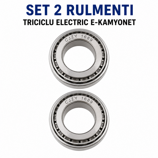 SET DE 2 RULMENTI FIECARE FORMAT din 2 piese compatibil Triciclu electric KUBA EKAMYONET