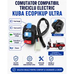 Comutator compatibil Triciclu Electric KUBA ECOPIKUP ULTRA