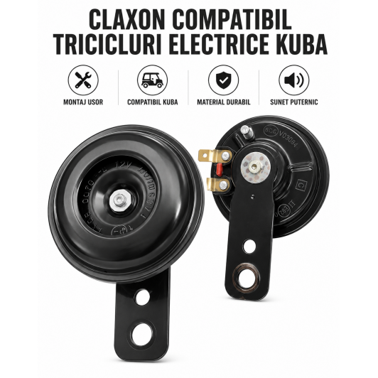 CLAXON compatibil Triciclu Electric KUBA EKAMYONET GL15000 GL18000 GL 35000 ETC CLAXON compatibil Triciclu Electric KUBA EKAMYONET GL15000 GL18000 GL 35000 ETC