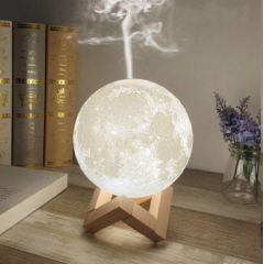 Lampa de veghe in forma de luna cu umidificator