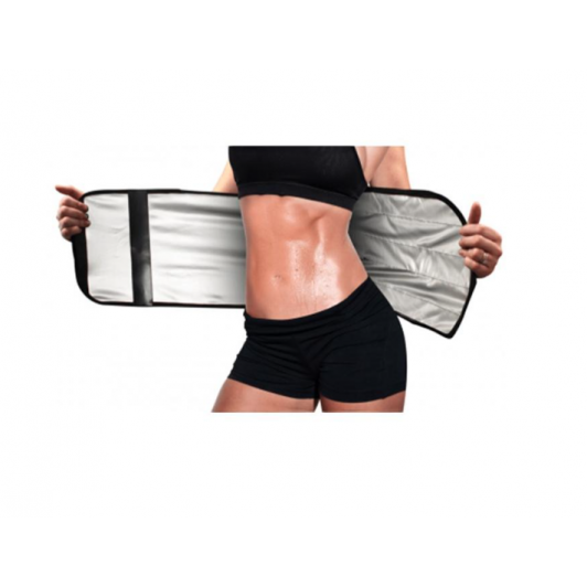 Centura de slabit cu efect sauna, unisex, negru