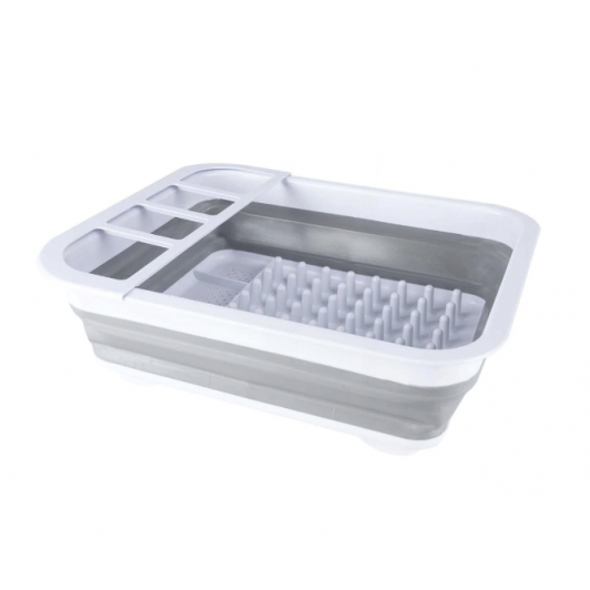 Suport pliabil pentru vase cu scurgator, silicon