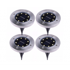 Set 4 lampi solare tip spot pentru gradina