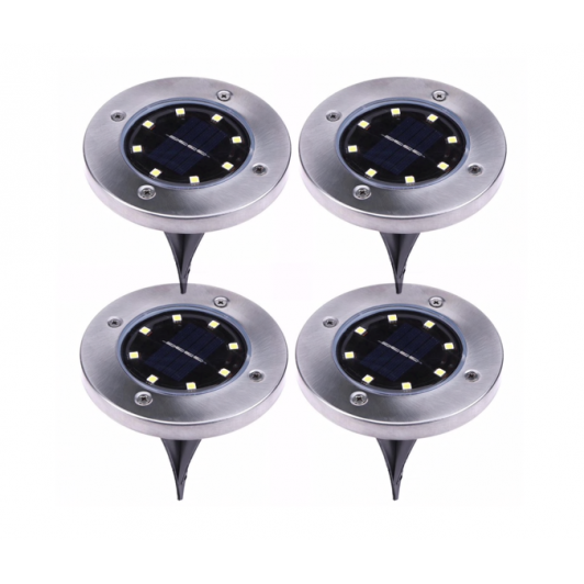 Set 4 lampi solare tip spot pentru gradina