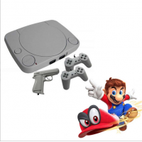 Consola de jocuri video retro cu 2 telecomenzi si pistol